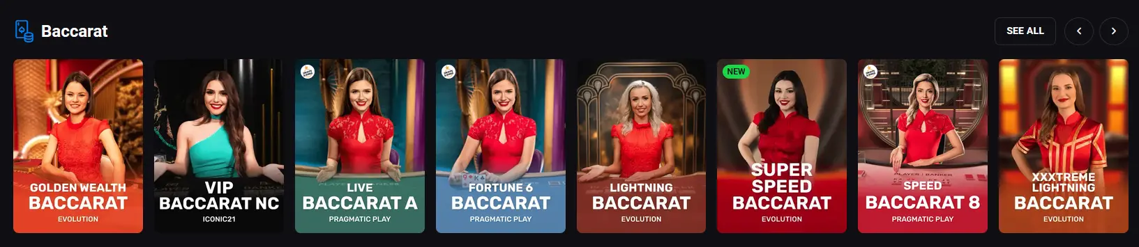 Luckyvibe live baccarat table with real-time betting interface